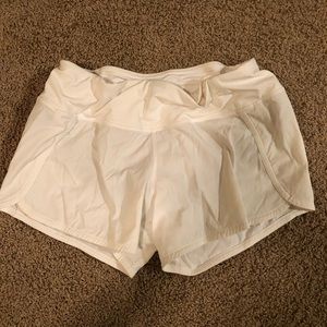 White lulu shorts